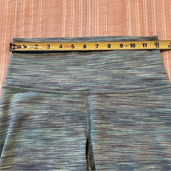 Lululemon Wunder Under High Rise Leggings Space Dye Camo Alberta Lake Fresh Teal - Picture 8 of 10